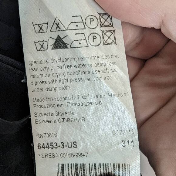 Hugo Boss Black Teresa Virgin Wool Blend Mid Rise Trousers Size Women's 2 - Picture 8 of 9